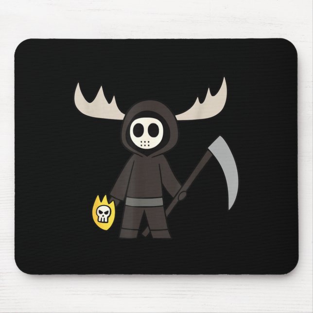 Lil Doom Moose - Lustige Sensenmann-Cartoons  Mousepad (Vorne)