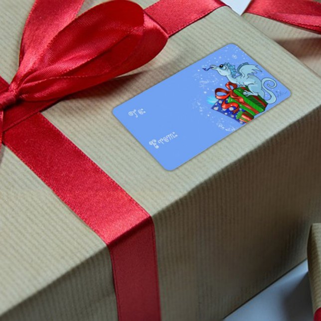 lil' Dragon Snowflake zu und von Geschenk Adressaufkleber (Von Creator hochgeladen)