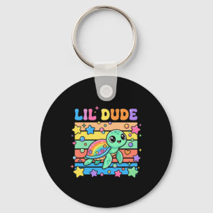 Lil Dude Süße Meeresschildkröte Kunstwerk Schlüsselanhänger