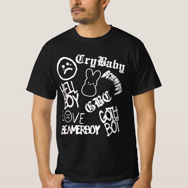 Lil Emo Rap Goth Peep T-Shirt (Vorderseite)