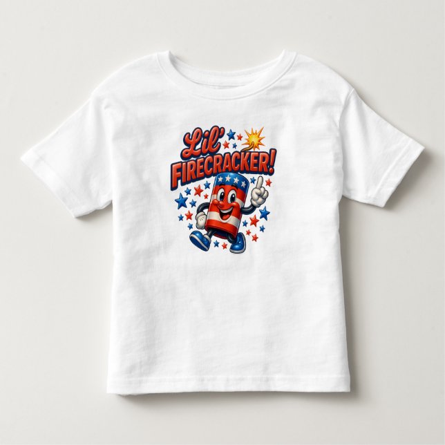  Lil’ Firecracker Frenzy Kleinkind T-shirt (Vorderseite)