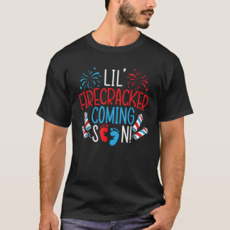 Lil Firecracker kommt bald 4. Juli Baby Annou T-Shirt