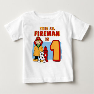 Lil Fireman 1. Geburtstag Baby T-shirt