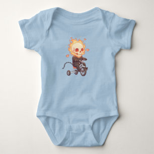 "Lil’ Flame Rider - Niedliches Skelett auf Trike" Baby Strampler