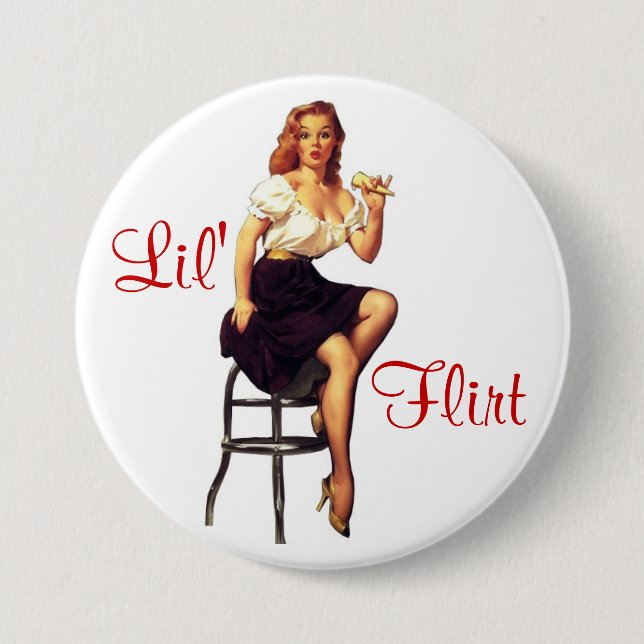Lil Flirt Button-Oben Button (Vorderseite)