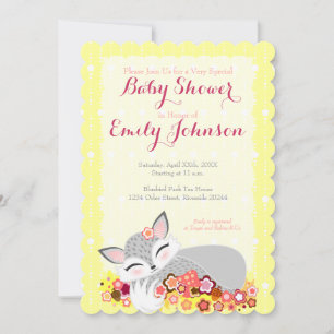 Lil Foxie Cub - Custom Baby Shower Einladungen