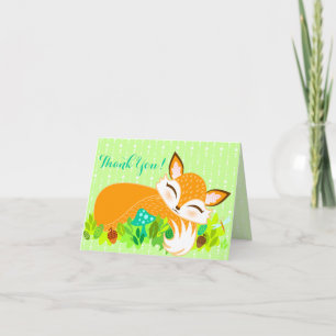 Lil Foxie Cub - Niedliche Dankeschön Karte