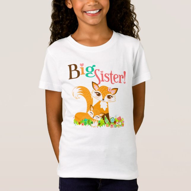Lil Foxie CUB - niedliches Fuchs-große T-Shirt (Vorderseite)