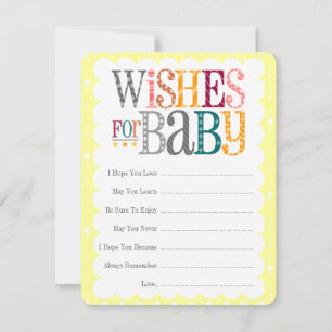 Lil Foxie Cub - "Wish for Baby Card" Hinweiskarte