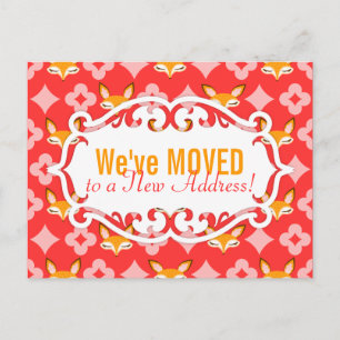 Lil Foxie - Niedliche Füchse - Maßgeschneiderte Ka Ankündigungspostkarte