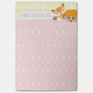 Lil Foxie - niedliche Girly Fox kundenspezifische Post-it Klebezettel