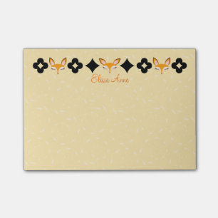 Lil Foxie - niedliche Girly Füchse Post-it Klebezettel