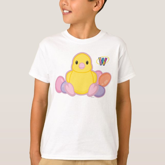Lil Frühlings-Küken-Muster T-Shirt (Vorderseite)
