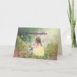 LIL GRANDAUGHTER EASTER CARD DANKESKARTE