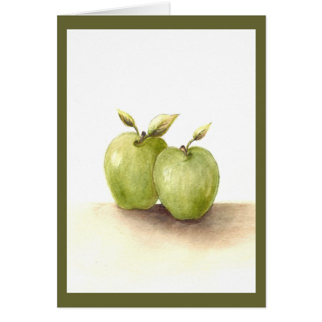 Lil Green Apples Wedding Card (Vorne)