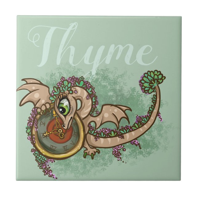 Lil Herb Dragon Thyme Fliese (Vorderseite)