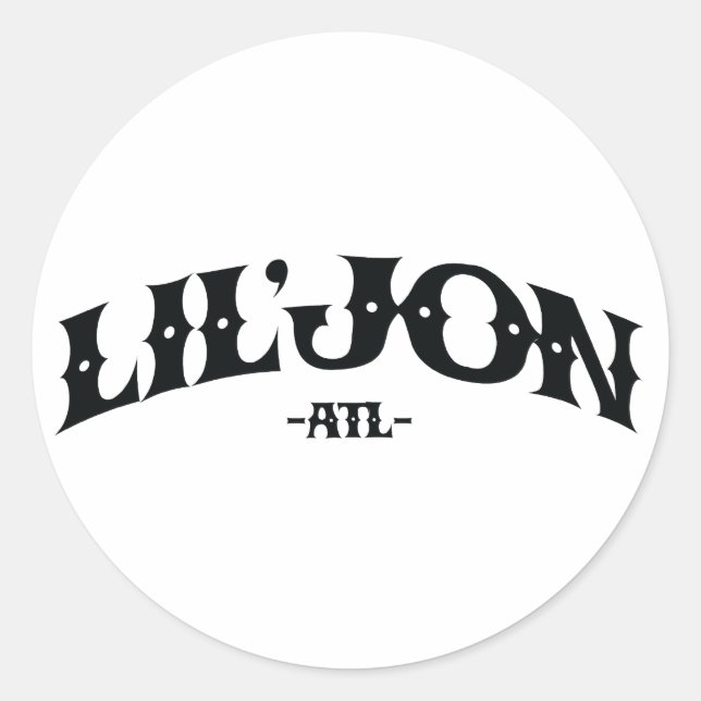 Lil Jon "ATL" Runder Aufkleber (Vorderseite)