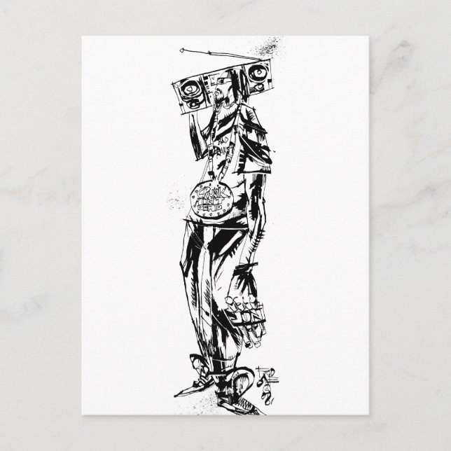 Lil Jon "Collaboration by Jim Mahfood and Lil Jon" Postkarte (Vorderseite)