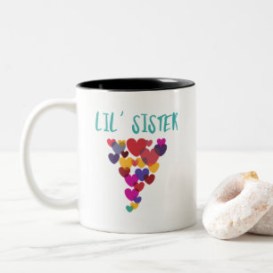 Lil kleine Schwester-Liebe-sich hin- und Zweifarbige Tasse