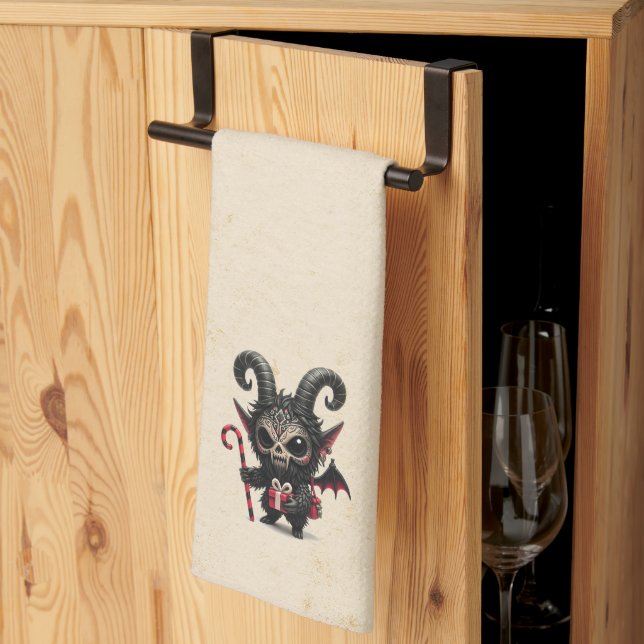 Lil Krampus Geschirrtuch (Drittel gefaltet)
