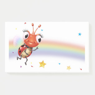 Lil Ladybug Rainbow-weite Post-it-Notizblock Post-it Klebezettel