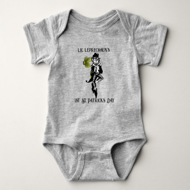 LIL' Leprechaun's 1. St. Patrick's Day Baby Strampler (Vorderseite)