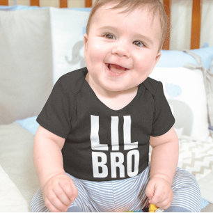 LIL LITTLE BRO BROTHER BABY EINSTÜCK T - SHIRT