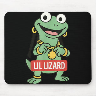 Lil Lizard Funny Lizard Trending Meme Mousepad