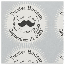 Lil' Man Black Mustache Geburtsstunde Stoff