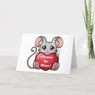 LIL MAUS GRANDCHILD VALENTINE CARD DANKESKARTE