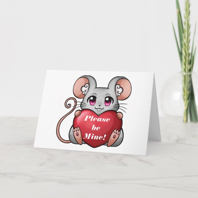 LIL MAUS GRANDCHILD VALENTINE CARD DANKESKARTE (Vorderseite)