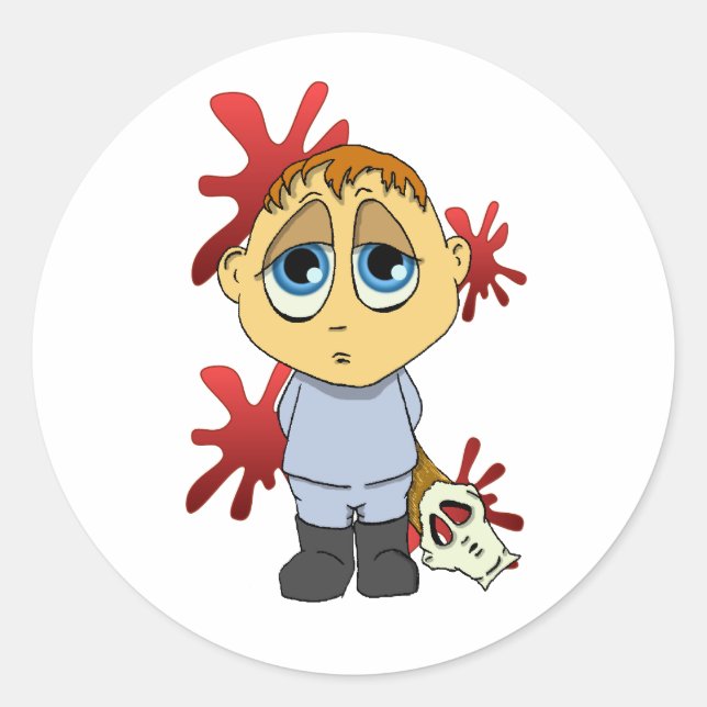 Lil Michael Runder Aufkleber (Vorderseite)