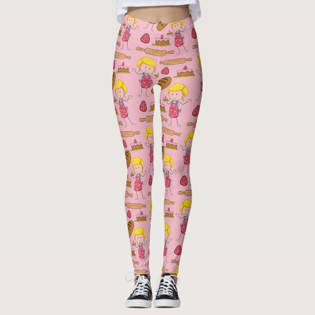 Lil Miss Baker (hellrosa) Leggings (Vorderseite)