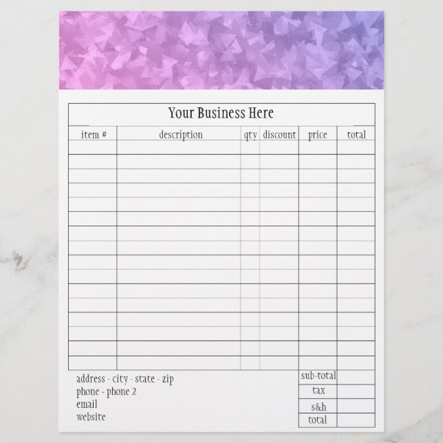 Lil Miss Claudia Bestellformular (Vorderseite)