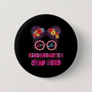 Lil' Miss Kindergarten Grad 2025 Button