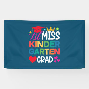 Lil Miss Kindergarten Grad Prek Abschluss Banner