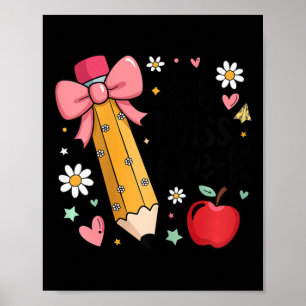 Lil Miss Vorschulkinder Mädchen Bleistift Schleife Poster