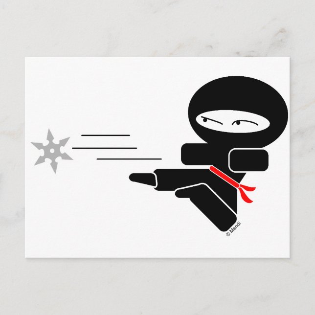 Lil' Ninja Postkarte (Vorderseite)