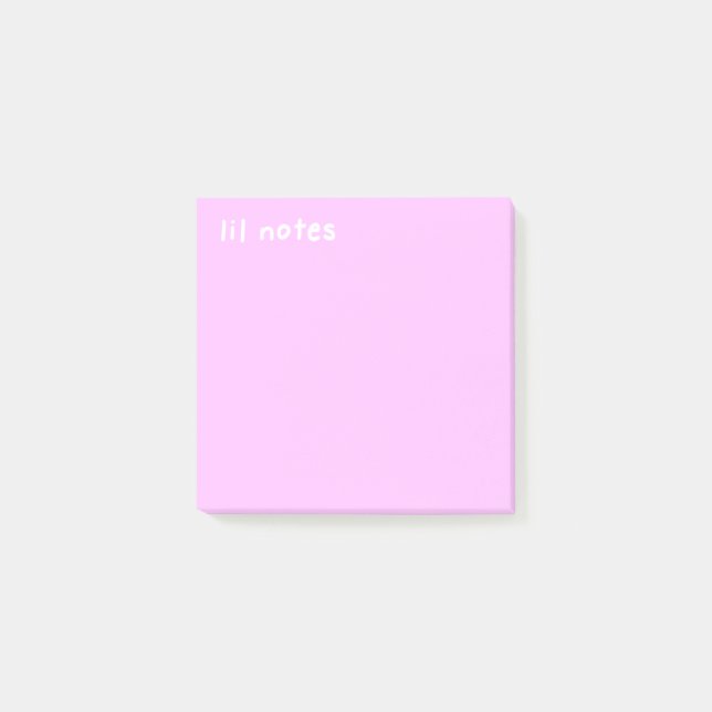 Lil Notes Pink Notes Post-it Klebezettel (Vorderseite)