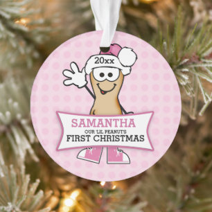 Lil Peanut (pink) Baby's 1. Christmas Ornament