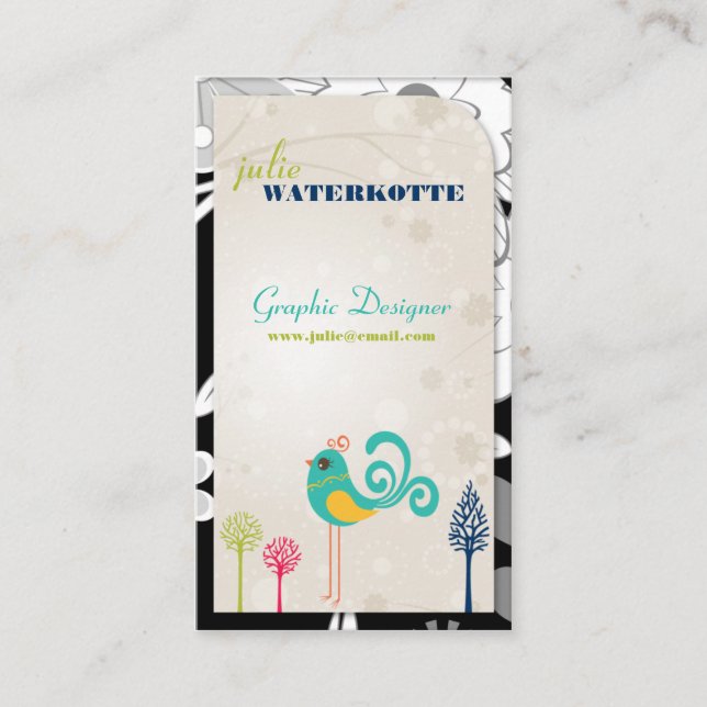 Lil Piepmatz-Grafikdesign-Visitenkarten Visitenkarte (Vorderseite)