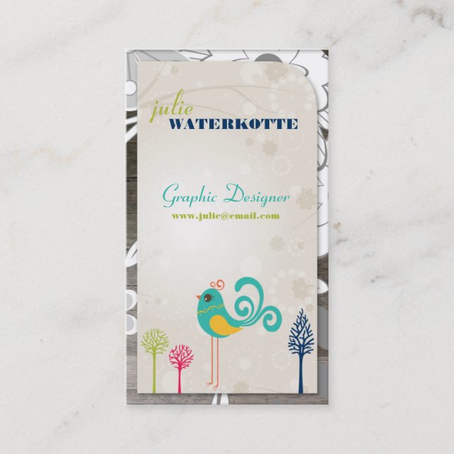 Lil Piepmatz-Grafikdesign-Visitenkarten Visitenkarte (Vorderseite)