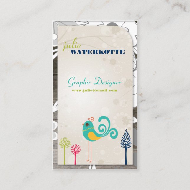 Lil Piepmatz-Grafikdesign-Visitenkarten Visitenkarte (Vorderseite)