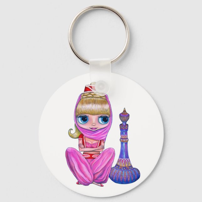 Lil' Pink Genie Schlüsselanhänger (Vorderseite)