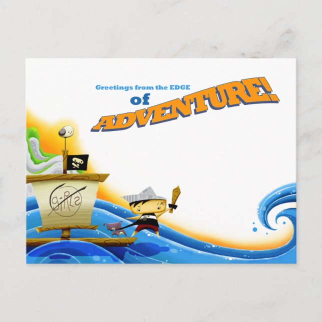 Lil' Pirate Captain: Adventure Postcard Postkarte (Vorderseite)