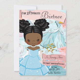 Lil Princess Birthday Einladungskarte