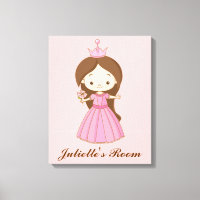 Li'l Princess Personalisiert Girls Zimmer Leinwand