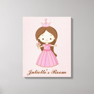 Li'l Prinzessin Personalized Girls Room Canvas Leinwanddruck