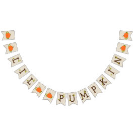 Lil Pumpkin Baby Shower Wimpelkette