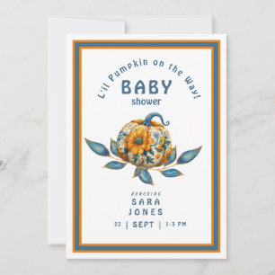 L'il Pumpkin on Way Autumn Baby Shower Einladung